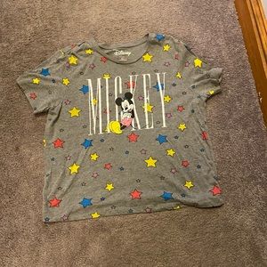 Disney mickey cropped t-shirt